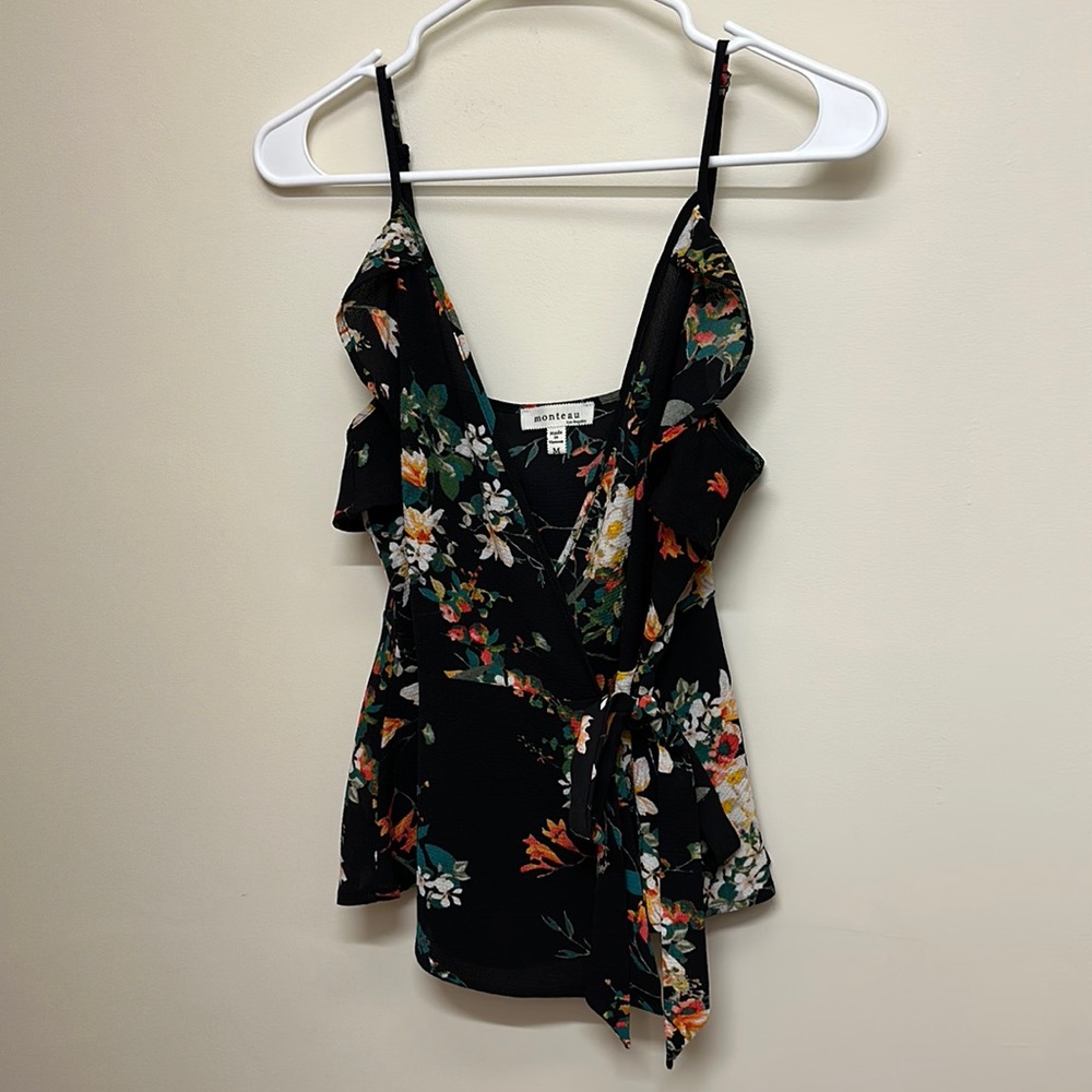 Monteau side wrap tank top